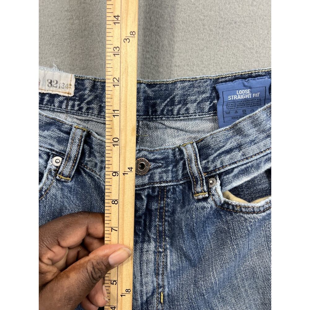 Gap Jeans Men's Size 32/34 Blue Straight Leg - Picture 7 of 9